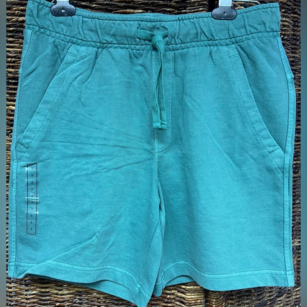 VRST- Serene Green, Mens Shorts- Size: Small, New with tags, Washed twill Terry